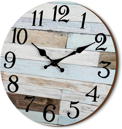 KECYET Wall Clock Battery Operated 16 Inch Silent Non-Ticking Coastal Country - Image 6