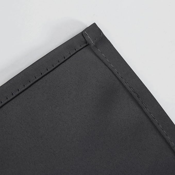 LEMOMO Blackout Curtains 66 x 95 inch/Dark Grey Curtains Set of 2 - Image 7