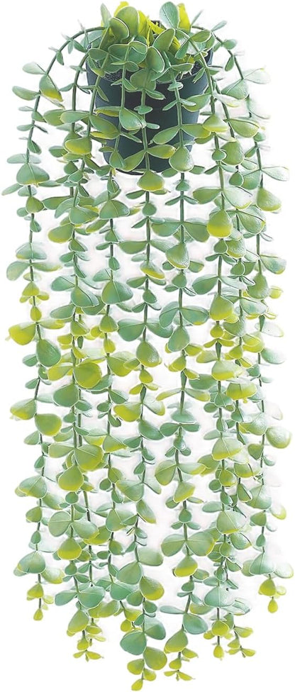 Freyalife 1Pcs Fake Plants Eucalyptus, Artificial Potted Faux Hanging Plants by Unknown