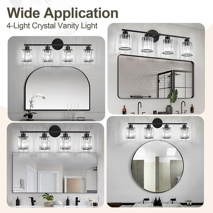 Crystal Bathroom Light Fixtures, Bathroom Lighting Fixtures Over Mirror - Image 6