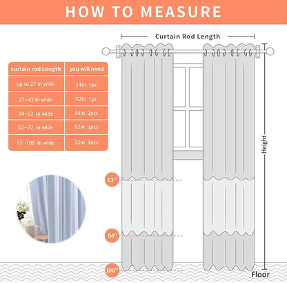 XiDi Blue Curtains for Bedroom, Girls Room Blackout Curtains, Kids Room - Image 9