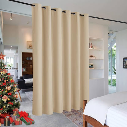 RYB HOME Blackout Room Divider Curtains Privacy Room Separator Extra Long Wide by RYBHOME