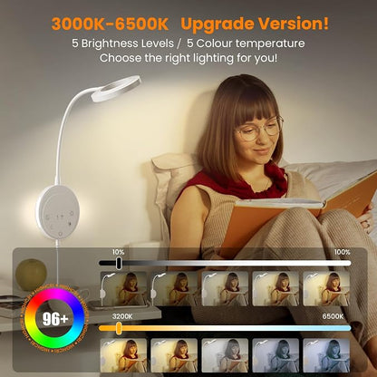 Wall Mounted Reading Light, Headboard Reading Lamp - Image 3