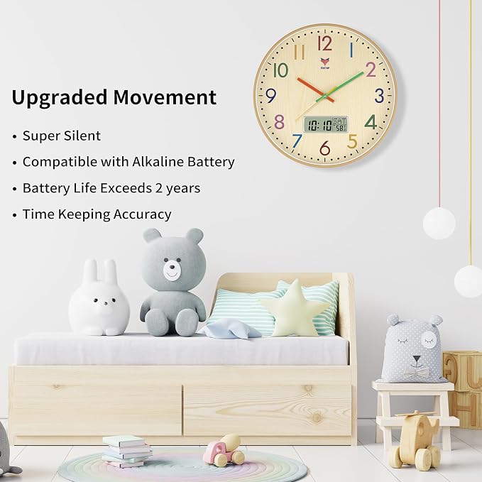 Foxtop Digital and Analog Learning Clock - Image 3