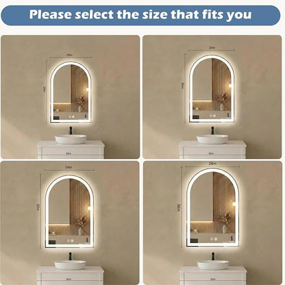 Sweetcrispy 24“×32” LED Bathroom Backlit Mirror - Image 3