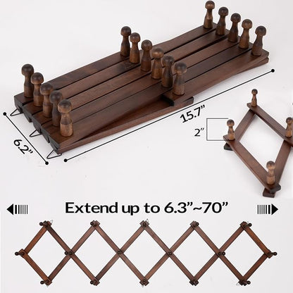 SCUNDA Hat Rack for Wall, Expandable Wall Hat Holder - Image 6