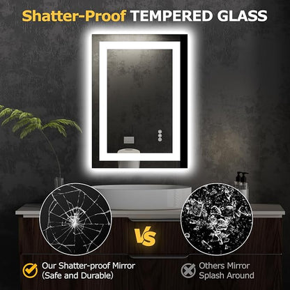 Hivone 28X20 LED Bathroom Mirror - Image 7