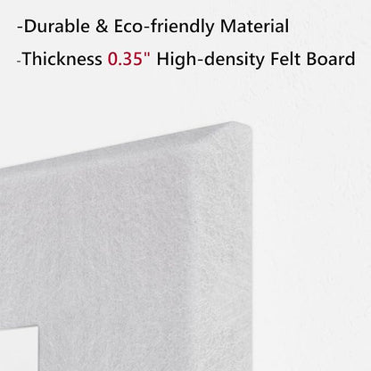Neatsure Large Cork Board for Wall, 12 Panels Felt Tiles Tack Push Pin Board - Image 4