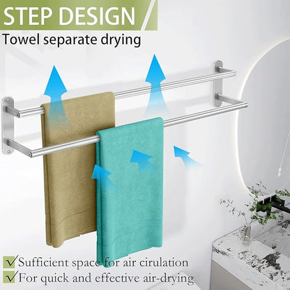 Double Towel Bar 32 Inch, Towel Rack - Image 3