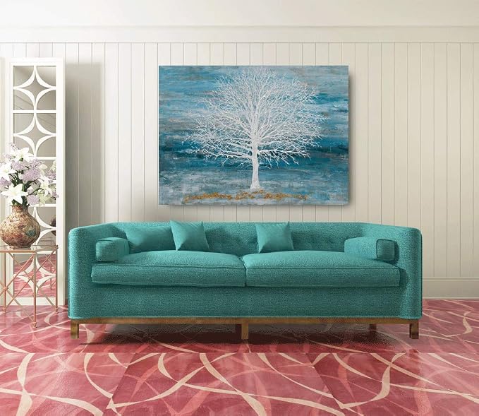 Yihui Arts Canvas Art Wall Decor, Modern Nature Teal Artwork Prints, Large Size - Image 6
