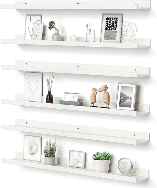 upsimples Floating Shelves for Wall, 35.5 Inch Shelves for Decor Storage Set of by upsimples