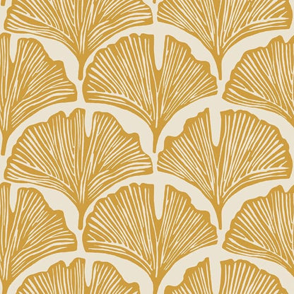 Tempaper x Novogratz Golden Mustard Feather Palm Removable Peel and Stick by TempaperCo