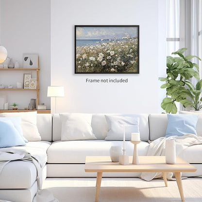rumlud Nature Landscape Wall Art Coastal Wildflower Poster French Spring - Image 4