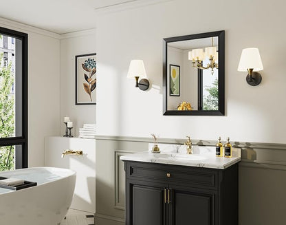 Briivue 24x30 Inch Black Bathroom Mirror - Image 9