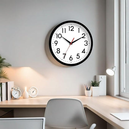 DAXSMY Wall Clock Analog 10 Inch Silent Non Ticking Battery Operated Modern - Image 8