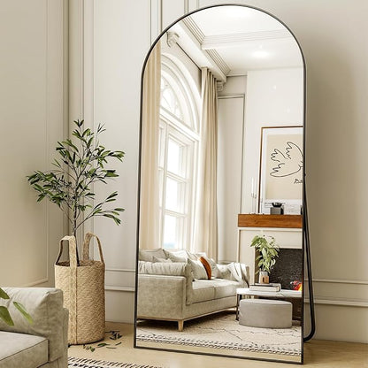 XRAMFY 78"x38" Arched Full Length Mirror Floor Mirrors - Image 3