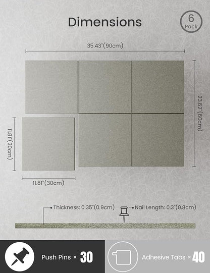 Bumusty Large Cork Board 36" x 24" Alternative - Image 3
