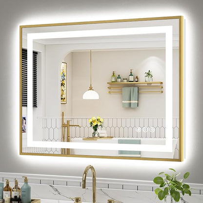 40x32 Inch LED Bathroom Mirror by Briivuemodernmirrors