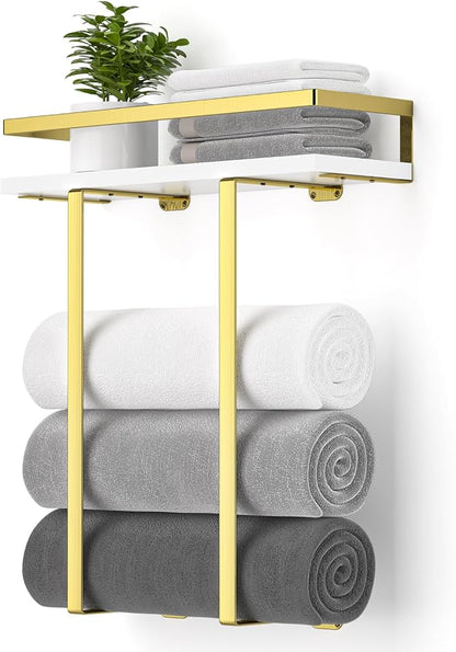Towel Racks for Bathroom Wall Mounted, Metal Towel Holder - Image 8