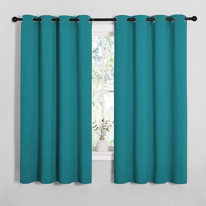 NICETOWN Room Darkening Curtains 68 inch Length 2 Panels, Thermal Insulated by NICETOWN