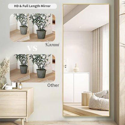 Koonmi 71"x30" Floor Mirror Full Length, Bedroom Floor Body Mirror - Image 3