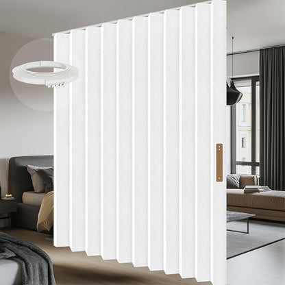 Room Divider Curtain Sets with Flexible Ceiling Track, Privacy Soundproof by AJAZZ
