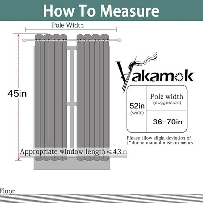 Yakamok Pure White 100% Blackout Curtains - Image 8