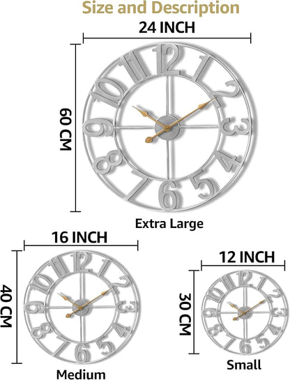 Sorbus Large Wall Clock for Living Room Decor - Image 8