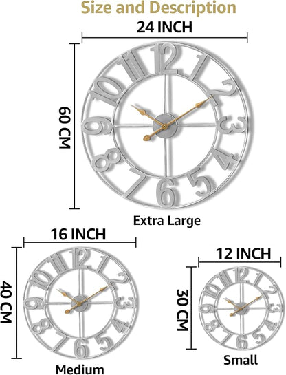 Sorbus Large Wall Clock for Living Room Decor - Image 7