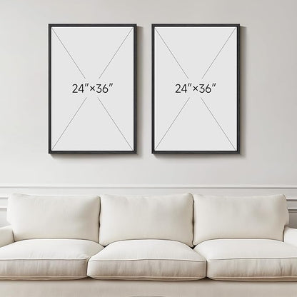Framed Abstract Black and Gold Wall Art - Image 8