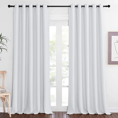 NICETOWN Room Divider Curtain 110 inches Long, Grommet Room Darkening Curtain by NICETOWN