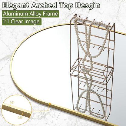 Dewfig Arched Full Length Mirror, Oversized Full Body Mirrors - Image 6