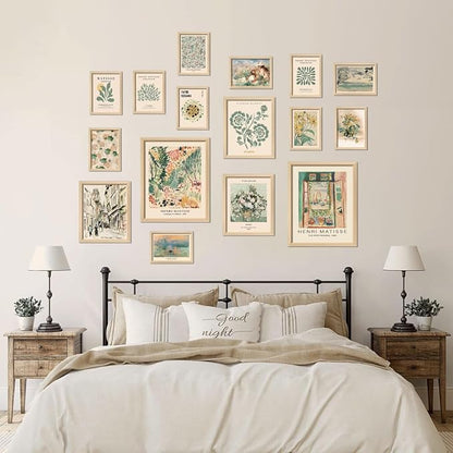 ANERZA 16 PCS Framed Sage Green Wall Art Decor, Matisse Wall Prints - Image 7