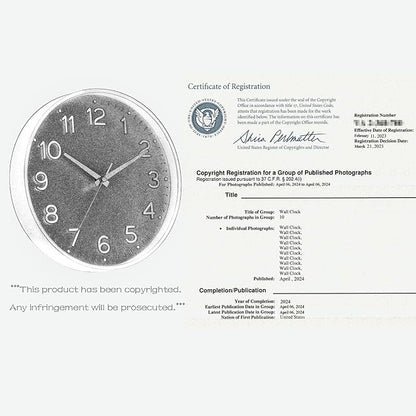 Roymnie Wall Clock Green, Silent Wall Clocks Battery Operated 8 Inch-Modern Non - Image 6