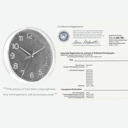 Roymnie Wall Clock Green, 10 Inch Silent Wall Clocks Battery Operated-Modern - Image 6