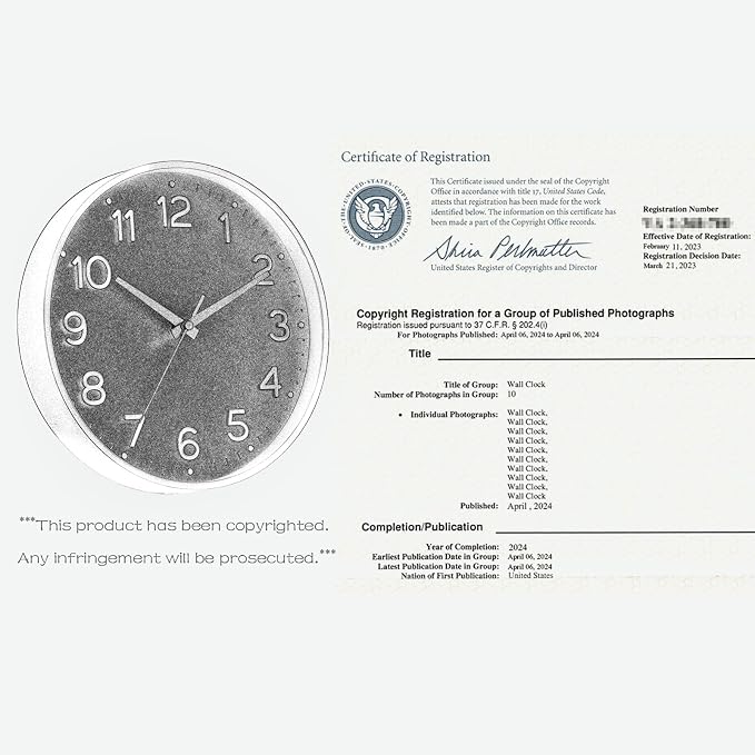 Roymnie Wall Clock Green, 10 Inch Silent Wall Clocks Battery Operated-Modern - Image 6