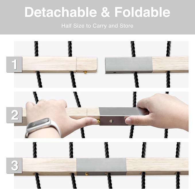 13FT Hammocks, Traditional Hand Woven Cotton Rope Hammock with Free Extension Chains for Outdoor Indoor Patio Yard 450 LSB Capacity for Two Person (Natural)