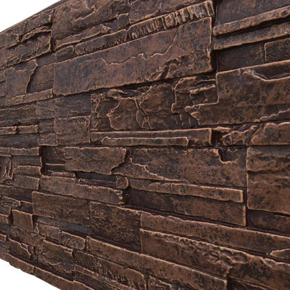 EverStone Cascade Faux Stone Panel, 48 5/8"W x 24 3/4"H x 1 1/4"D, Sequoia - Image 7