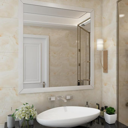 LACHEERY 50ft x 3in Silver White Wood Wallpaper Border Peel and Stick Wall - Image 3