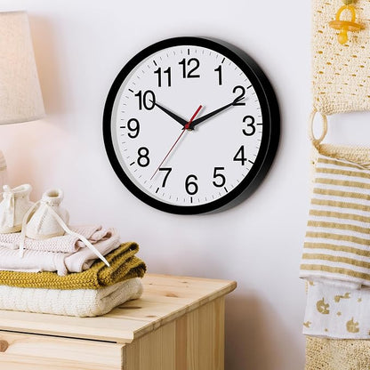 Rohioue Wall Clock Modern 8 Inch Battery Operated Silent Non Ticking Small - Image 3