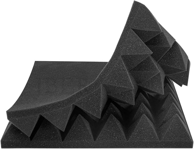 JBER Acoustic Sound Foam Panels, 24 Pack 2" X 12" X 12" Charcoal Soundproofing - Image 2