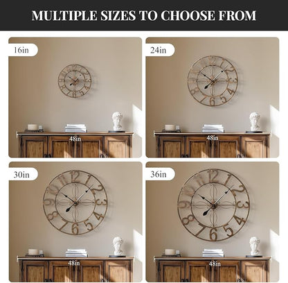 Cuspin Large Wall Clock, 36 Inch Decorative Wall Clock - Image 4