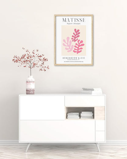 HesenDot Unframed Matisse Pink Wall Art, 12x16in Canvas Prints Poster, - Image 5