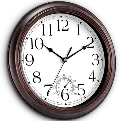 KECYET 12 Inch Outdoor Wall Clock - Image 2