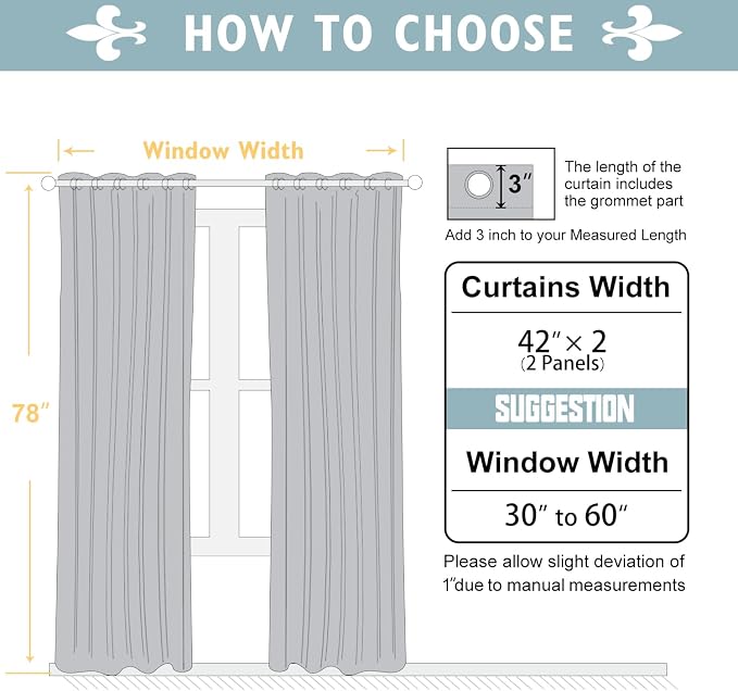 ChrisDowa Blackout Curtains 78 inches Long - Image 5