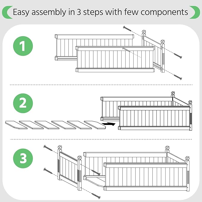 Yaheetech 46″ L × 23.5″ W × 16″ H Wooden Raised Garden Bed, Horticulture Wood Rectangular Garden Planter Outdoor, Raised Planter Box for Yard/Greenhouse/Vegetable/Flower/Herbs, Light Brown