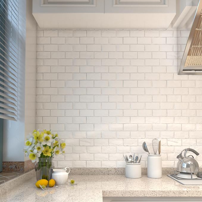 30 Pcs 3D Wall Panels, Self Adhesive Waterproof Foam Faux Brick Paneling - Image 8