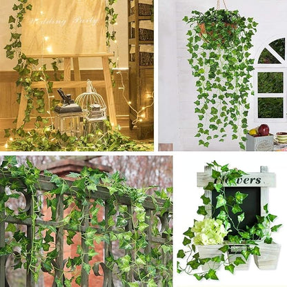 CQURE 48 Pack 336Ft Artificial Ivy Fake Vines, Ivy Garland Greenery Garland - Image 9