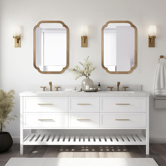 WallBeyond 20" x 30" Rounded Corner Arch Wall Mirror - Image 2