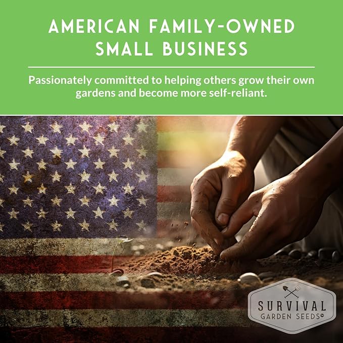 Survival Garden Seeds Farmer Seed Vault - 100 Packets Non-GMO Heirloom Vegetable, Fruits, Herb Seed Varieties for Planting a Victory Garden - Plant & Grow Survival Food - Emergency Preparedness Gear